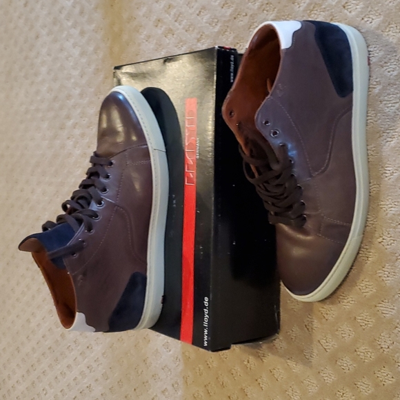 Men's Lloyd High Top Leather Sneaker these are 12s but fit like a 13!!NO BOX - Picture 2 of 9